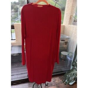 Popular 21 Red Soft Stretchy Dress Long Sleeve Lined Size 2X